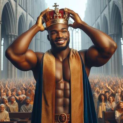 AI slop image of a Nigerian prince